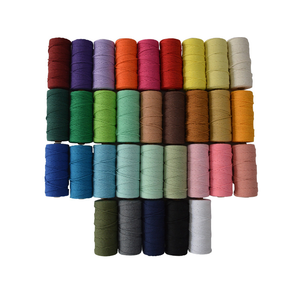 Cordon en coton 100% mercerisé et teint, torsadé et tressé, 4 mm x 50 m, pour <span class=keywords><strong>macramé</strong></span> et tissage haute ténacité - Product Image 2
