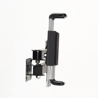 Support mural pour tablette en alliage d'aluminium verrouillable, rotation à 360 degrés, universel, rétractable, pliable, antivol