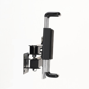 Support mural pour tablette en alliage d'aluminium verrouillable, rotation à 360 degrés, universel, rétractable, pliable, antivol - Product Image 3