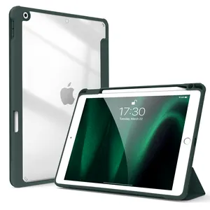 Flip Stand Cover Made From Silicone and Transparent TPU Material with Right Pencil Holder For ipad mini6 8.3inch