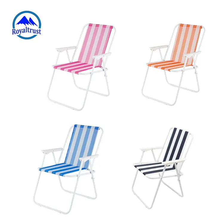 Cadeiras dobráveis portáteis de alumínio, encosto de praia, cadeiras para gramado, fácil de dobrar, único, durável, para praia, acampamento ao ar livre