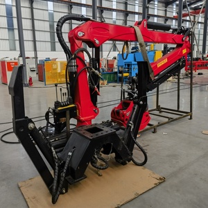Remorque forestière agricole pour le transport de bois avec grue à grappin et composants essentiels de transmission - Product Image 1