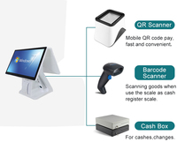 Дешевый POS-терминал RUINAI RN-F16 с сенсорным экраном, ОС Windows/Android, 15.6-дюймовый LED-дисплей, Wi-Fi 6, памятью 4/8/16 ГБ, накопителем 32/64/128 ГБ