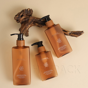 Heypack Marque Produits Usine En Gros OEM 200ml Ambre Carré PET Soins De La Peau Lotion Pompe Bouteille - Product Image 3