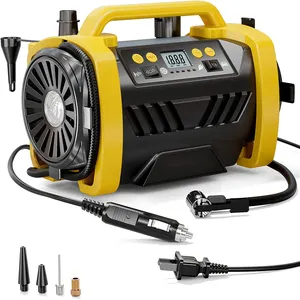 Bomba de aire eléctrica portátil de 30 cilindros, Inflador de neumáticos eléctrico para coche, bicicleta y barco, Ac Dc, 12v, 150 Psi, novedad