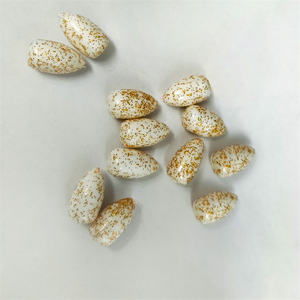 Flotteurs de pêche en mousse EPS blancs avec <span class=keywords><strong>paillettes</strong></span> dorées, flotteurs de type balle - Product Image 2