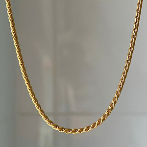 Collar de acero inoxidable chapado en oro clásico para mujer, accesorios a juego, novedad - Product Image 3