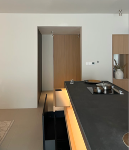 Mobile da <span class=keywords><strong>Cucina</strong></span> Moderno di Lusso Personalizzato con Isola, Accenti <span class=keywords><strong>LED</strong></span>, Armadietti in Legno Massello, Spazio Cottura Premium per la Casa - Product Image 3