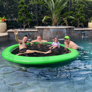 Hamac gonflable pour piscine, flotteur portable pour adultes, transat de bain, bain de soleil sur la plage, yoga aquatique - Product Image 3