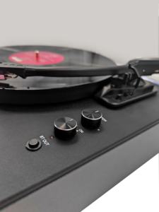 Lecteur <span class=keywords><strong>HiFI</strong></span> <span class=keywords><strong>vinyle</strong></span> LP look de mode moderne avec émetteur de dents bleues gramophone plateau tournant pleine taille - Product Image 6