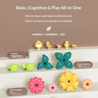 YD TOYS Blocs de construction créatifs éducatifs transfrontaliers pour enfants, 40 pièces, en PVC écologique, pour assembler des arbres fleuris