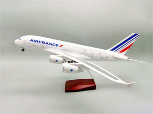 Modèle <span class=keywords><strong>d</strong></span>'<span class=keywords><strong>avion</strong></span> en résine Airbus A380 <span class=keywords><strong>Air</strong></span> <span class=keywords><strong>France</strong></span> à l'échelle 1/160, 46 cm, avec LED et trains <span class=keywords><strong>d</strong></span>'atterrissage - Product Image 4