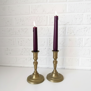 Bougeoir en laiton poli Bougeoir Les chandeliers classiques en laiton apportent chaleur et tradition à votre table - Product Image 1
