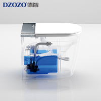 Hot Sale Smart One Piece Toilets Intelligent Wc Water Closed Bidet Seat Cover Smart Automatic Toilet Bowl
