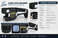CE RoHS Battle Axe Télémètre laser 2-en-1 avec module laser rouge 650nm 40m 60m Outil de mesure numérique haute précision