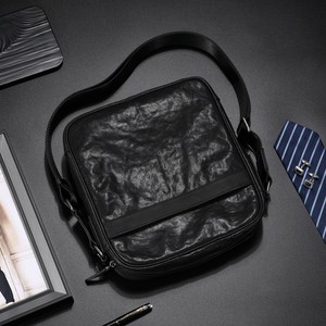 Men's Messenger <b>Bag</b> Genuine Leather <b>Large</b> Lightweight Solid Color Leisure Travel <b>Shoulder</b> <b>Bag</b> Crossbody <b>Bag</b> Business <b>Bag</b> - Product Image 4