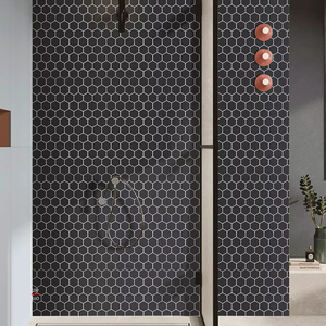 Bán Hot Glass Gạch Mosaic cho tường nội thất trang trí phòng bếp phòng tắm gốm tráng men gỗ gốm hỗn hợp Gạch Mosaic - Product Image 1