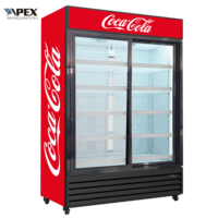 Réfrigérateur à boissons APEX, réfrigérateur de présentation, porte en verre, réfrigérateur pour boissons froides