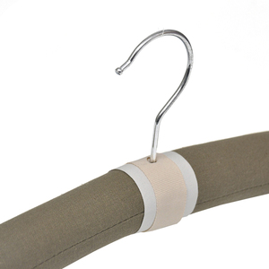 Perchas de tela suave para muestras, colgadores acolchados de satén para ropa, colgador de muestra de tela de algodón - Product Image 6