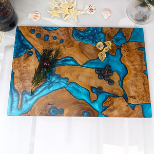 Bán buôn biểu tượng tùy chỉnh nhựa thớt gỗ keo và nhựa Epoxy thớt cho quà tặng tân gia - Product Image 5