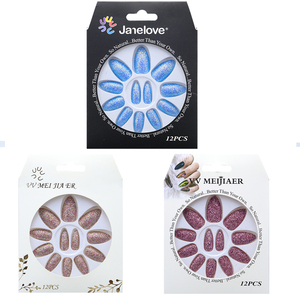 Couverture Complète Ongles Artificiels Pas Cher Nouveau Ovale Stiletto Gel Nail Tip Beauté Conçu Appuyez sur les Ongles en Vrac pour les Femmes - Product Image 4