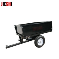 JIESHI 1500LB tracteur de pelouse de grande capacité vtt tondeuse jardin chariot à benne basculante pour l'alimentation des animaux