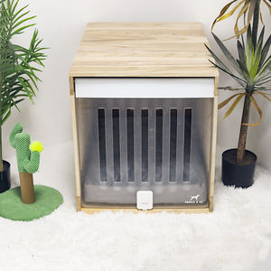 עיצוב החדש החדש בית עץ מלא צבע כלבים מקורה לכלובים בבית - Product Image 1