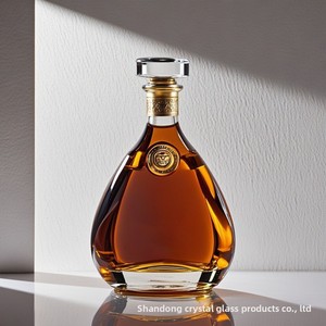 Bouteille en verre silex de haute qualité, épaissie et hermétique, pour whisky, vodka, vin rouge, conteneur de stockage 500 ml, bouteille de vin vide - Product Image 2