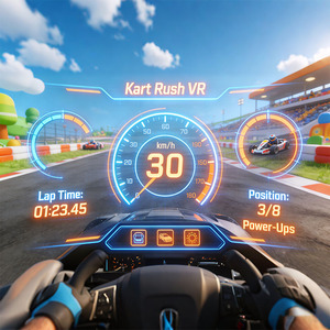 Système MR GoKart : Projet commercial de réalité mixte, voitures de karting interactives pour le divertissement familial et le karting sportif - Product Image 4