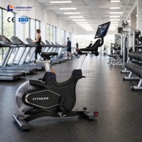 Vélo de spinning magnétique commercial Hyrox à écran tactile pour entraînement cardio en salle de sport et club