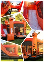 Super Castillo Inflable Comercial de 18x13 pies para Halloween, Precio de Fábrica, Ideal para Alquiler Comercial