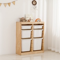 Estante de almacenamiento de juguetes Montessori para niños, muebles de habitación para niños, juguetes de madera, organizador de libros, estanterías, armarios