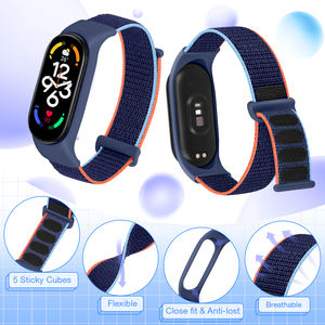 Correa de Reloj de Nailon Ajustable con Velcro para <span class=keywords><strong>Amazfit</strong></span> Band 5, para <span class=keywords><strong>Hombre</strong></span> y Mujer - Product Image 3