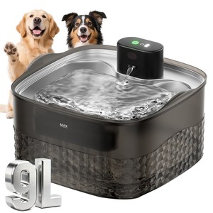 Distributeur d'eau intelligent Multi Pet Supply 9L pour chiens et chats, électrique, en plastique, sur pied, avec filtre - Product Image 1
