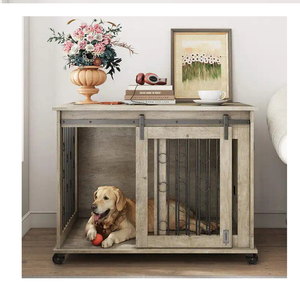 Multifunctional Wooden Flip Top Metal <strong>Dog</strong> Kennels <strong>Cages</strong> Indoor Office <strong>Small</strong> Pet Crate Houses for <strong>Dogs</strong> and Cats - Product Image 2
