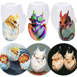HY Vertical <strong>Dragon</strong> Egg Mold for Candles Home Decoration - Product Image 3