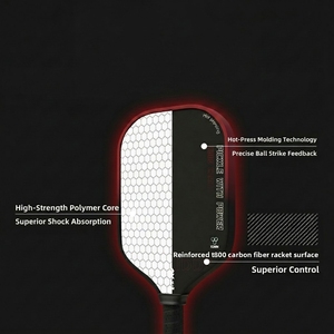 Pala de Pickleball de Fibra de Carbono T800 - Rendimiento Profesional, Molde Integrado Prensado en Caliente - Product Image 2