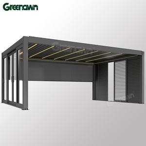 Pérgola de Lamas Motorizada para Exterior de Fábrica para Jardín Toldo Parasol Pérgola Eléctrica con Lamas Orientables - Product Image 2