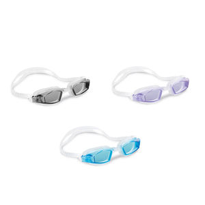 INTEX 55682ฟรีสไตล์กีฬาแว่นตาดำน้ำตลกว่ายน้ำป้องกันแว่นตาดำน้ำสีชมพูสีดำสีฟ้าสนุกว่ายน้ำแว่นตา - Product Image 1