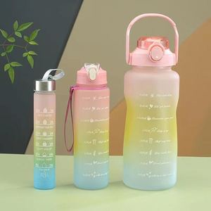 Botella de Agua Deportiva, Juego de 3 Piezas, Motivacional, de Acero Inoxidable y PC, 280ML+900ML+2000ML, Aislamiento Térmico, Ecológica, para Gimnasio y Uso en Exteriores - Product Image 3