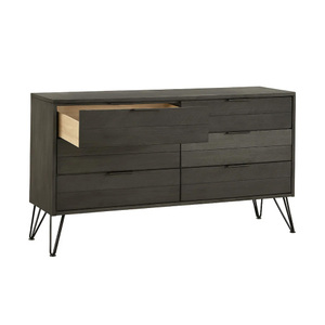 Modern Solid Wood & Glass <b>6</b>-<b>Drawer</b> Lighted Dresser with Luxury Storage for Bedroom - Product Image 3