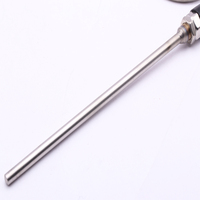 Capteur de température en acier inoxydable thermocouple de sonde à ressort à vis filetée de type PT100/K/E