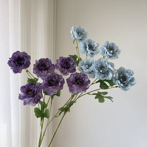 Bouquet de fleurs artificielles Junheyuan Ilo Pivoine, 6 têtes, fleurs en soie, arrangement de mariage, décoration - Product Image 3
