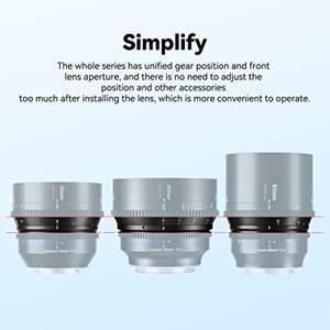 <span class=keywords><strong>7</strong></span> artesanos fotoeléctrico 85mm T2.0 Spectrum Prime Cine lente gran apertura para Lei Ca L Sony E <span class=keywords><strong>Canon</strong></span> <span class=keywords><strong>R</strong></span> Nikon Z montaje lente de cine - Product Image 3