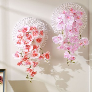 Decoración Artesanal para el Hogar, Flor <span class=keywords><strong>Colgante</strong></span> de Pared, Orquídea Artificial de Látex para Bodas, Acción de Gracias, Navidad, Regreso a Clases - Product Image 2