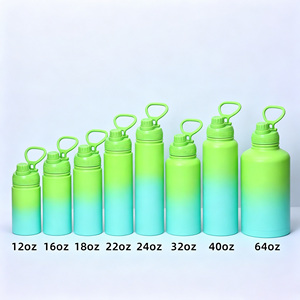 Botellas de agua personalizadas de acero inoxidable, libres de BPA, con degradado, de 32 oz, botella de agua de acero inoxidable con aislamiento al vacío de doble pared. - Product Image 4
