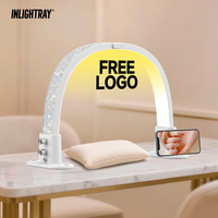Lampe à ongles LED UV personnalisable avec logo OEM pour salon professionnel, outils de manucure/pédicure, lampe à ongles LED portable en forme de demi-lune