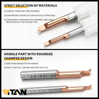 La pince en alliage micro-intégré en carbure de tungstène CNC de l'outil d'alésage de petit diamètre MQR a un diamètre de 3 mm.