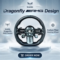 Volant en cuir AMG Dragonfly pour Mercedes W177 W205 W213 X247 X253, de l'ancien au nouveau modèle