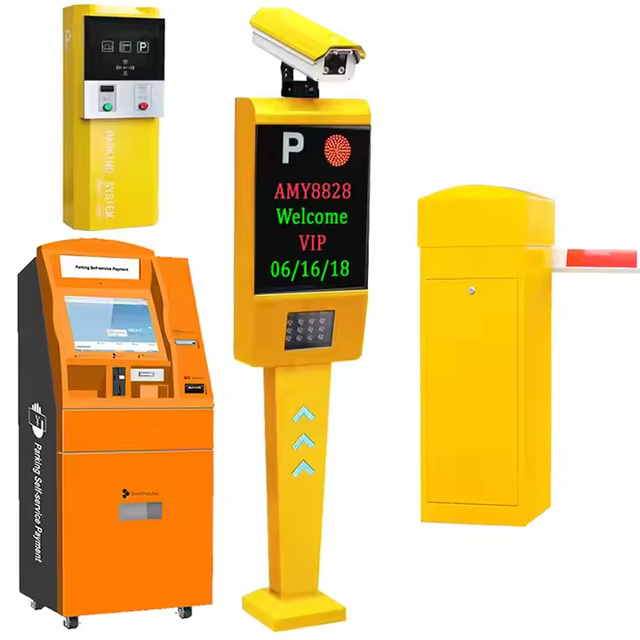 Parking Payment System Automatic Parking Barrier Gate License Plate Recognition Parking Ticket System